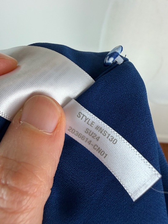 Madewell Smocked Halter Midi Dress Blue Floral Size 2 - Picture 9 of 9